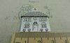 Accessories - Flat Heart House Pendants Antique Silver Charms 25x30mm Set Of 10 Pcs A5813