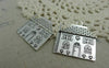 Accessories - Flat Heart House Pendants Antique Silver Charms 25x30mm Set Of 10 Pcs A5813