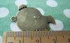 Accessories - Flat Lady Portrait Bronze Charms 24x28mm Set Of 10 Pcs A697