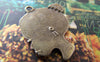 Accessories - Flat Lady Portrait Bronze Charms 24x28mm Set Of 10 Pcs A697