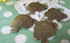 Accessories - Flat Lady Portrait Bronze Charms 24x28mm Set Of 10 Pcs A697