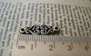 Accessories - Flower Connector Antique Bronze Charms 8.5x25mm Set Of 20 Pcs A383