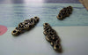 Accessories - Flower Connector Antique Bronze Charms 8.5x25mm Set Of 20 Pcs A383