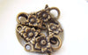 Accessories - Flower Lobster Clasps Antique Bronze Parrot Clasps 11x24mm Set Of 10 Pcs A5264