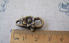 Accessories - Flower Lobster Clasps Antique Bronze Parrot Clasps 11x24mm Set Of 10 Pcs A5264