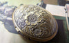 Accessories - Flower Locket Antique Bronze Oval Photo Locket Charms 23x29mm Set Of 4 Pcs A3621