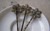 Accessories - Flower Pad Bobby Pin Hair Sticks Hair Clip Match 20mm Cabochon 2x62mm Set Of 10 Pcs A1923
