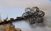Accessories - Flower Pad Bobby Pin Hair Sticks Hair Clip Match 20mm Cabochon 2x62mm Set Of 10 Pcs A1923