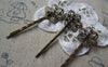 Accessories - Flower Pad Bobby Pin Hair Sticks Hair Clip Match 20mm Cabochon 2x62mm Set Of 10 Pcs A1923