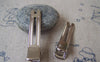 Accessories - French Barrette Silvery Gray Tone Thick Hair Clips Prong 10x47mm Set Of 20 A4522