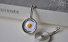 Accessories - Frying Pan With Egg Pendants Antique Silver Kitchen Cooking Charms 17x32mm Set Of 6 Pcs A7873