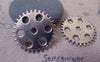 Accessories - Gear Mechanical Watch Movement Antique Silver Charms 25mm Set Of 10 A7332