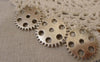 Accessories - Gear Mechanical Watch Movement Antique Silver Charms 25mm Set Of 10 A7332