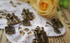Accessories - Gift Bag Charms Antique Bronze Pendants 10x15mm Set Of 10 Pcs A2059