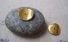 Accessories - Gold Curved Round Potato Chip Spacer Disc Beads Charms 14x15mm Set Of 50 Pcs A4995