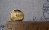 Accessories - Gold Curved Round Potato Chip Spacer Disc Beads Charms 14x15mm Set Of 50 Pcs A4995