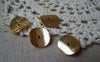 Accessories - Gold Curved Round Potato Chip Spacer Disc Beads Charms 14x15mm Set Of 50 Pcs A4995