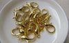 Accessories - Gold Lobster Clasp Large Lobster Claw 22mm Set Of 10 Pcs A6626
