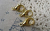 Accessories - Gold Lobster Clasp Large Lobster Claw 22mm Set Of 10 Pcs A6626