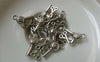 Accessories - Hair Dryer And Scissors Antique Silver Barber Shop Charms 10x14mm Set Of 20 Pcs A6529