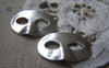 Accessories - Halloween Lady Mask Pendants Charms Antique Silver 17x28mm Set Of 10 Pcs A2925