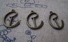 Accessories - Harp Charms Antique Bronze Musice Instrument 17x20mm Set Of 10 Pcs A552