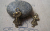 Accessories - Hat Sue Girl Antique Bronze Red Cap Charms 11x24mm Set Of 10 Pcs A4767