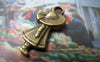 Accessories - Hat Sue Girl Antique Bronze Red Cap Charms 11x24mm Set Of 10 Pcs A4767