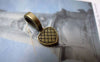 Accessories - Heart Bail Antique Bronze Charms 9x19mm Set Of 30 Pcs A6089