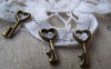 Accessories - Heart Key Charms Antique Bronze 7x15mm Set Of 20 Pcs A181
