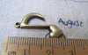 Accessories - Heart Music Note Antique Bronze Charms 16x25mm Set Of 10 Pcs A1721