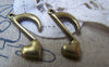 Accessories - Heart Music Note Antique Bronze Charms 16x25mm Set Of 10 Pcs A1721