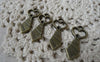 Accessories - Heart Necktie Charms Antique Bronze Pendants 13x30mm Set Of 30 Pcs A7834