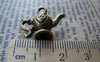 Accessories - Heart Teapot Antique Bronze 3D Pendants Charms 20x22mm Set Of 10 Pcs A3447