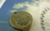 Accessories - Irregular Clock Antique Bronze Charms 21x25mm Set Of 10 Pcs A5907