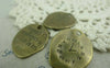 Accessories - Irregular Clock Antique Bronze Charms 21x25mm Set Of 10 Pcs A5907
