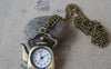 Accessories - Kettle Pocket Watch Necklace CHAIN INCLUDED 31x38mm Set Of 1 Pc A4610