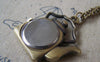 Accessories - Kettle Pocket Watch Necklace CHAIN INCLUDED 31x38mm Set Of 1 Pc A4610
