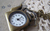 Accessories - Kettle Pocket Watch Necklace CHAIN INCLUDED 31x38mm Set Of 1 Pc A4610