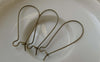 Accessories - Kidney Earwire Antique Bronze French Earwire 38mm Set Of 50 Pcs A6253