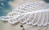 Accessories - Lace Doily White Polyester Filigree Crochet Tree Leaf 45x120mm Set Of 10 Pcs A5405