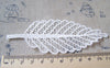 Accessories - Lace Doily White Polyester Filigree Crochet Tree Leaf 45x120mm Set Of 10 Pcs A5405
