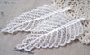 Accessories - Lace Doily White Polyester Filigree Crochet Tree Leaf 45x120mm Set Of 10 Pcs A5405
