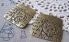 Accessories - Ladybug Pendant Antique Bronze Ladybird Medallion Charms 38x40mm Set Of 4 Pcs A4833