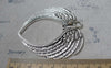 Accessories - Large Angel Wings Connectors Antique Silver Pendants 68x73mm Set Of 2 Pcs A7852