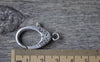Accessories - Large Decorative Lobster Clasp Antiqued Silver Lanyard Badge Holder Clip 17x30mm Set Of 10 A7881