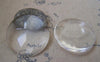 Accessories - Large Glass Cabochon Crystal Clear Dome Round Cameo Cover 50mm (2 Inches) Set Of 5 Pcs A5200