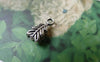 Accessories - Leaf Bail Antique Silver Necklace Jewelry Components Charms 6x14mm Set Of 30 A7257