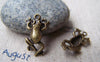 Accessories - Leaping Frog Antique Bronze Charms 12x20mm Set Of 10 Pcs A666