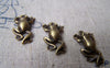 Accessories - Leaping Frog Antique Bronze Charms 12x20mm Set Of 10 Pcs A666